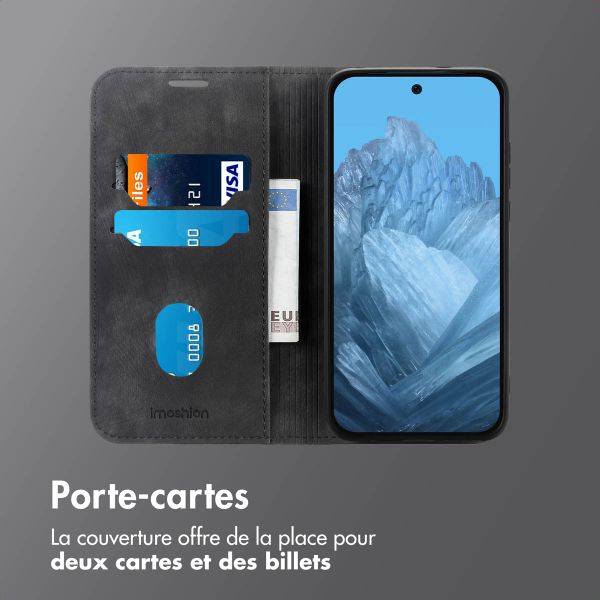 imoshion Étui de téléphone portefeuille Slim Google Pixel 9 / 9 Pro - Noir