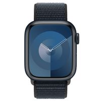 Apple Bracelet Sport Loop Apple Watch Series 1 t/m 9 / SE (38/40/41 mm) | Series 10 / 11 (42 mm) - Midnight Black