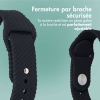 imoshion Bracelet en silicone tressé Apple Watch Series 1 à 9 / SE (38/40/41 mm) | Series 10 (42 mm) - Noir