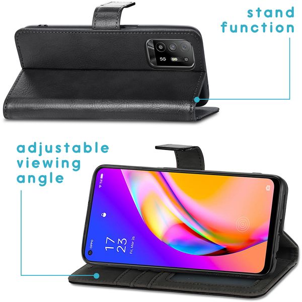 imoshion Étui de télephone portefeuille Oppo A94 (5G) - Noir