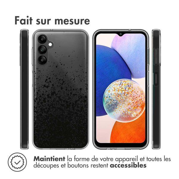 imoshion Coque Design Samsung Galaxy A14 (5G/4G) - Eclaboussures - Noir