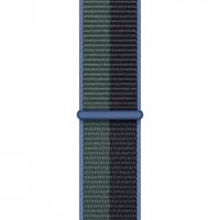 Apple Bracelet Sport Loop Apple Watch Series 1 t/m 9 / SE (38/40/41 mm) | Series 10 / 11 (42 mm) - Midnight Green