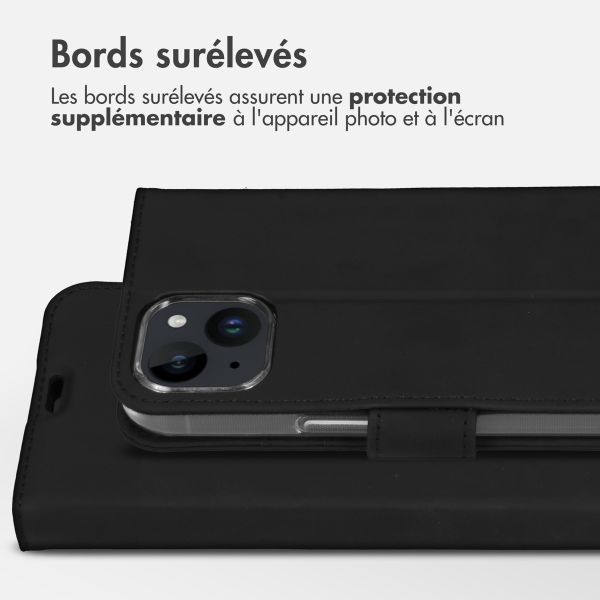 Accezz Étui de téléphone portefeuille Wallet iPhone 15 - Noir