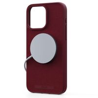 Njorð Collections Coque daim Comfort+ MagSafe iPhone 15 Pro Max - Red