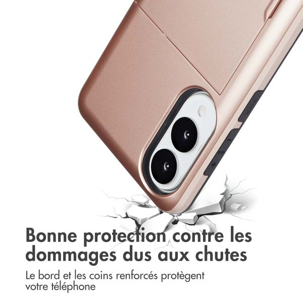 imoshion Coque arrière avec porte-cartes Samsung Galaxy S25 Edge - Rose Doré
