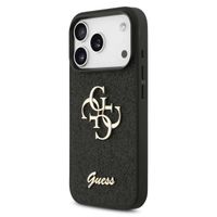 Guess Coque 4G Metal Logo Glitter Apple iPhone 17 Pro Max - Noir