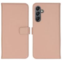 Selencia Étui portefeuille en cuir véritable Samsung Galaxy A25 (5G) - Dusty Pink