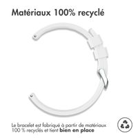 imoshion Bracelet en silicone - Connexion universelle de 22 mm - Blanc