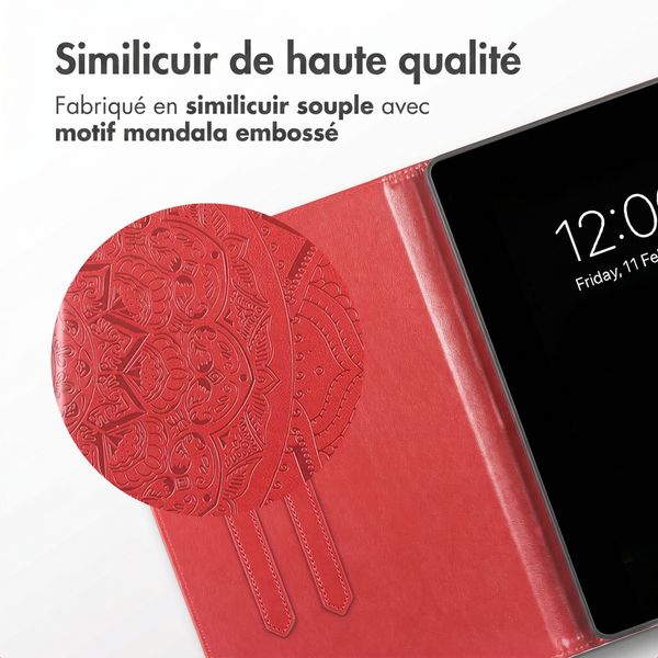 imoshion Coque tablette Samsung Galaxy Tab S9 11.0 pouces / S10 Lite / S10 FE / S9 FE 10.9 pouces - Rouge