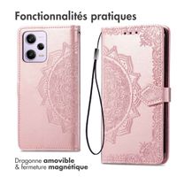 imoshion Etui de télephone Mandala Xiaomi Redmi Note 12 Pro Plus - Rose Doré