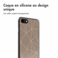 imoshion Coque Design iPhone SE (2022 / 2020) / 8 / 7 - Graphic Lines Beige