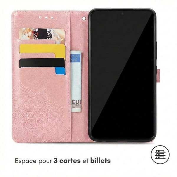 imoshion Etui de télephone Mandala Samsung Galaxy S24 Plus - Rose Doré