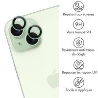 imoshion Lot de 2 protections d'objectif de caméra Apple iPhone 15 / 15 Plus - Green