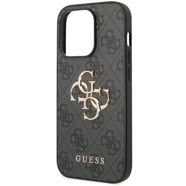 Guess Coque 4G Metal Logo Backcover Apple iPhone 15 Pro - Gris