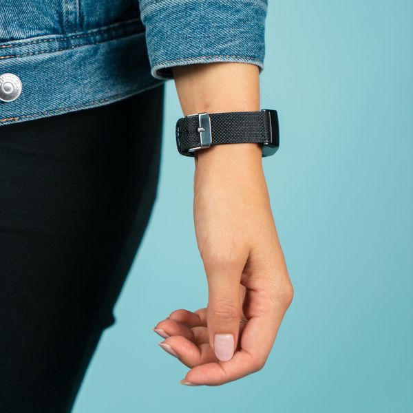 imoshion Bracelet en nylon le Fitbit Versa 2 / Versa Lite - Noir