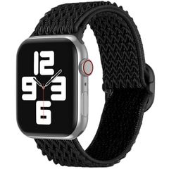 imoshion Bracelet en nylon élastique Apple Watch Series 1 t/m 9 / SE (38/40/41 mm) | Series 10 / 11 (42 mm) - Noir