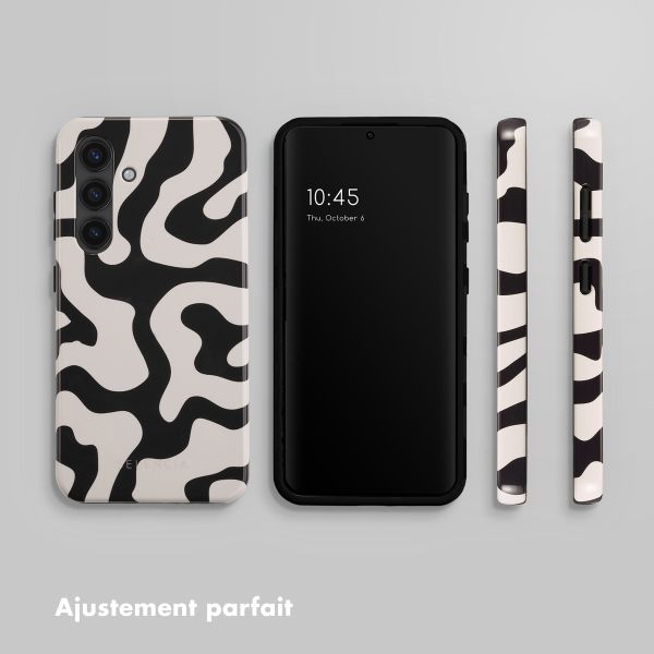 Selencia Coque arrière Vivid Samsung Galaxy S24 - Art Wave Black