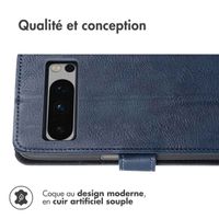 imoshion Étui de téléphone portefeuille Luxe Google Pixel 8 Pro - Bleu foncé