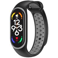 imoshion Bracelet sportif en silicone Xiaomi Mi Band 7 - Noir / Gris