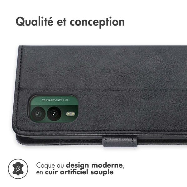 imoshion Étui de téléphone portefeuille Luxe Nokia XR21 - Noir