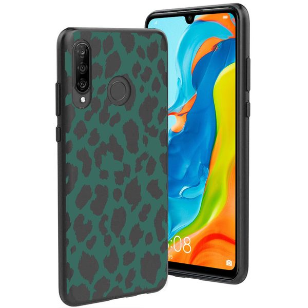 imoshion Coque Design Huawei P30 Lite - Léopard - Vert / Noir