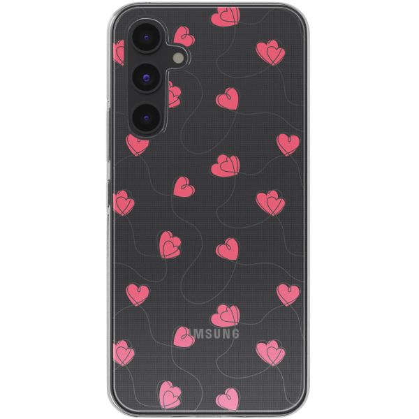 imoshion Coque design pour Samsung Galaxy A54 - Dusty Rose Connected Hearts