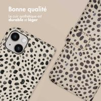 imoshion Étui de télephone portefeuille Design Apple iPhone 14 - Black And White Dots