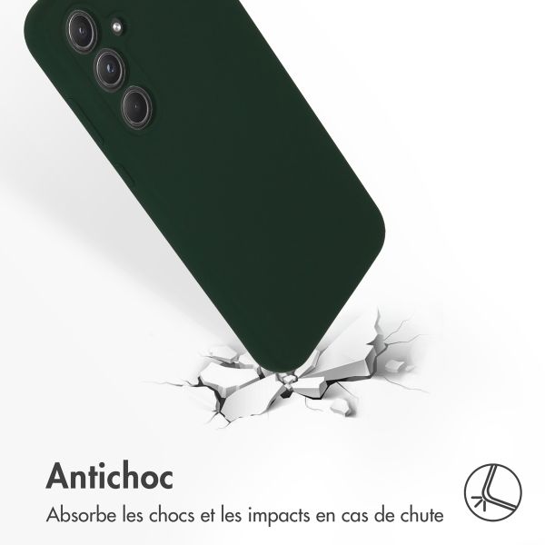 Accezz Coque Liquid Silicone Samsung Galaxy A55 - Forest Green