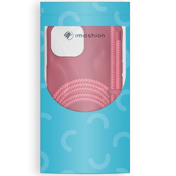 imoshion Coque de couleur avec cordon amovible iPhone 14 Pro - Rouge foncé