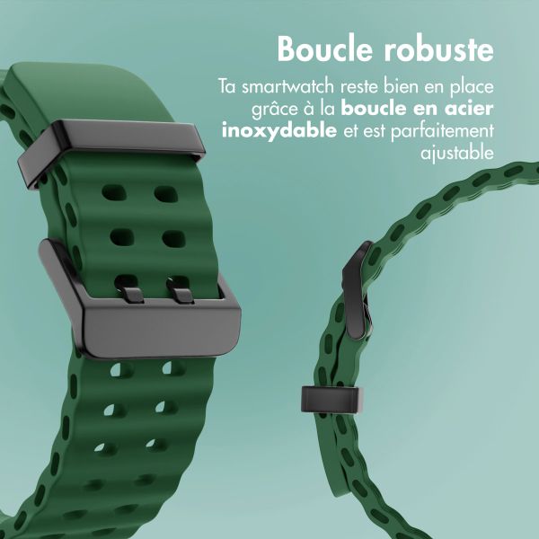 imoshion Bracelet Ocean en silicone Samsung Galaxy Watch Ultra (2024/2025) - Vert foncé