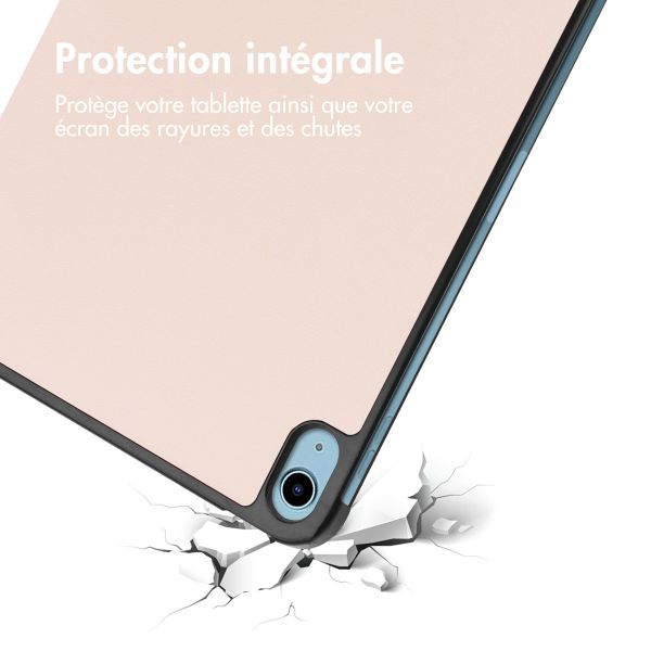 imoshion Coque tablette Trifold Apple iPad 11 (2025) 11 pouces A16 / iPad 10 (2022) 10.9 pouces - Beige