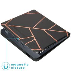 imoshion Design Slim Hard Sleepcover avec support Kobo Libra H2O - Black Graphic