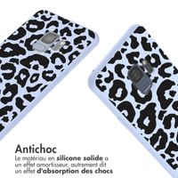 imoshion Coque design en silicone avec cordon Samsung Galaxy S9 - Animal Lila