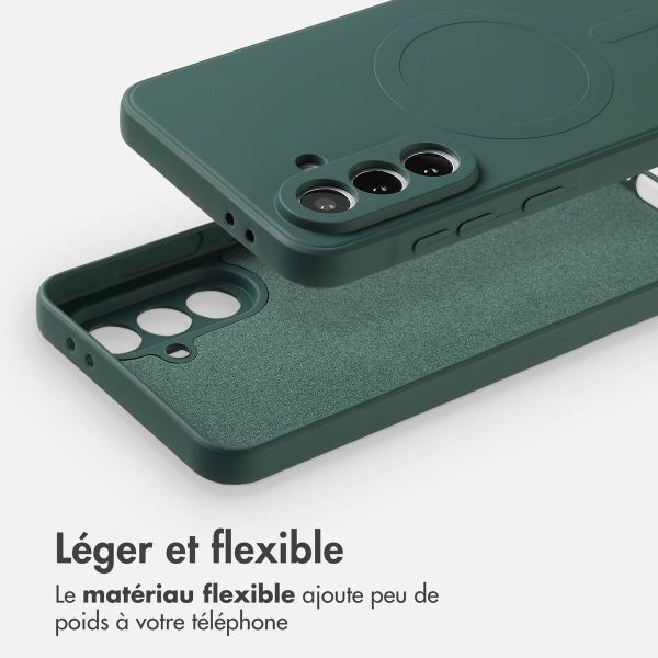 imoshion Coque Couleur avec MagSafe Samsung Galaxy A56 - Vert foncé