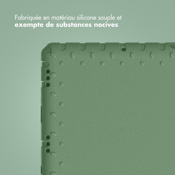 imoshion Coque kidsproof avec poignée Samsung Galaxy Tab A11 Plus / A9 Plus - Olive Green