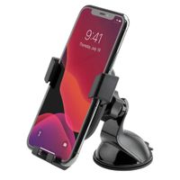 Scosche Support de téléphone GravityDrop 3-in-1 pour voiture - Universel - Tableau de bord / Pare-brise / Grille de ventilation - Noir