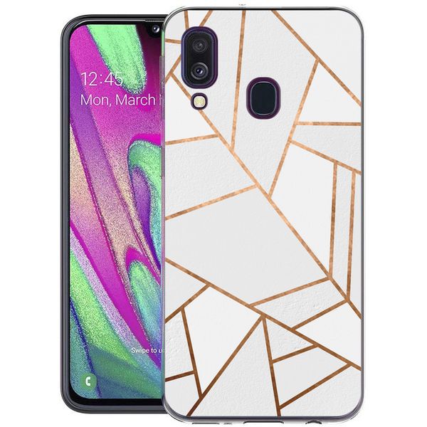 imoshion Coque Design Samsung Galaxy A40 - White Graphic