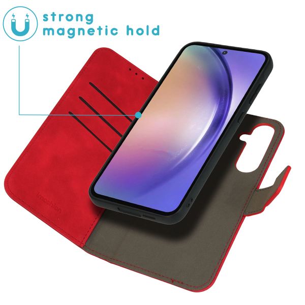 imoshion Etui de télephone luxe 2-en-1 amovible Samsung Galaxy A55 - Rouge