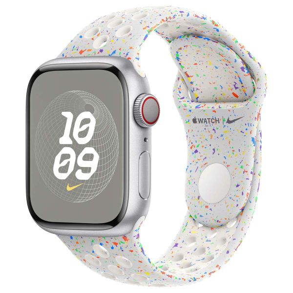 Apple Nike Sport Band Apple Watch Series 1 á 9 / SE (38/40/41 mm) | Series 10 (42 mm) - Taille M/L - Pure Platinum