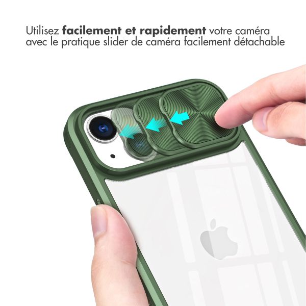 imoshion Coque arrière Camslider iPhone 13 - Vert foncé