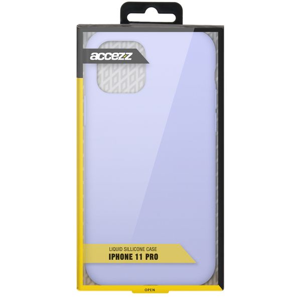 Accezz Coque Liquid Silicone iPhone 11 Pro - Violet