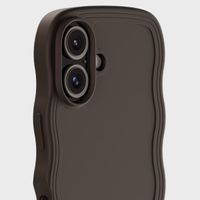 Holdit Coque Wavy Apple iPhone 16 - Chocolate