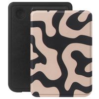 Selencia Étui de liseuse portefeuille Vivid Kobo Clara Colour / Clara BW - Art Wave Black