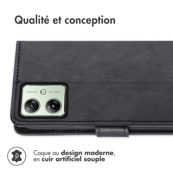 imoshion Étui de télephone portefeuille Motorola Moto G54 - Noir