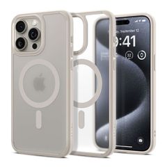 Spigen Coque Ultra Hybrid MagSafe Apple iPhone 15 Pro - Frost Natural Titanium