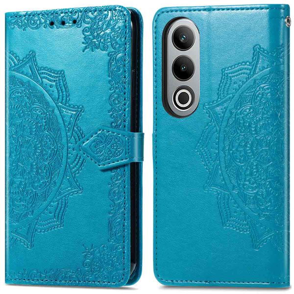 imoshion Etui de téléphone portefeuille Mandala OnePlus Nord CE 4 - Turquoise