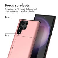 imoshion Coque arrière avec porte-cartes Samsung Galaxy S23 Ultra - Rose Doré