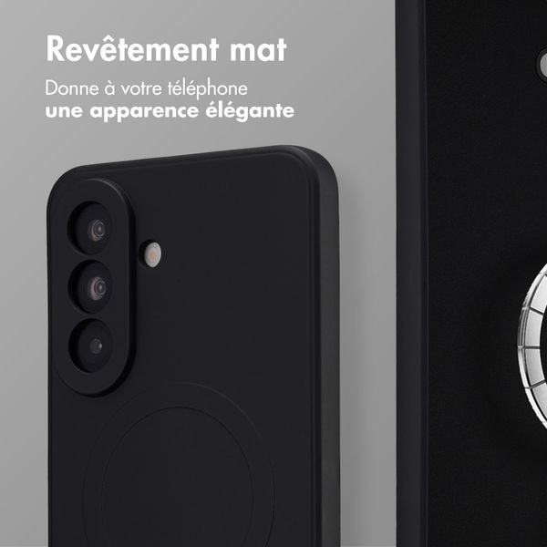 imoshion Coque Couleur avec MagSafe Samsung Galaxy A37 (5G) - Noir