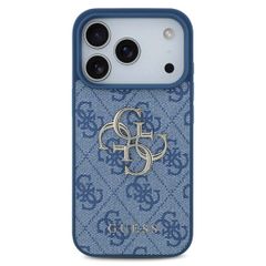 Guess Coque 4G Metal Logo Backcover Apple iPhone 17 Pro - Bleu