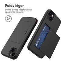 imoshion Coque arrière avec porte-cartes Apple iPhone 14 Plus - Noir